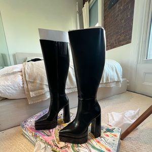 COPY - On-edge Jeffrey Campbell brand news black high heel boots